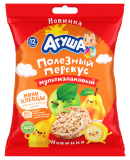 Агуша Мини-хлебцы мультизлаковые Яблоко-банан-груша с 12 мес, 30г