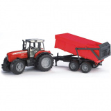 Трактор Massey ferguson  с прицепом