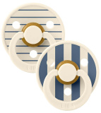 Bibs Набор латексных пустышек Studio Colour, 6+ месяцев Pin - Ivory Steel Blue Mix