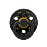 Пустышка латексная BIBS Colour - Layl - Black/Gold, 6+ месяцев.