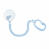 Nuk Клипса для пустышки с цепочкой Baby Blue "Слоник"