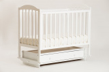 Кроватка маятник  универсальная "Кубаночка-5" / белый