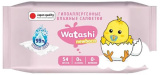 Watashi Влажные салфетки 0+, 54 штуки