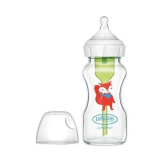 Бутылочка антиколиковая с широким горлышком, лисичка, 270 мл, стекло