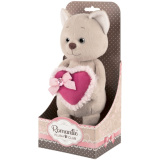 Maxitoys Мягкая игрушка Luxury Romantic Toys Club "Романтичный котик с розовым сердечком", 20 см