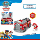 Щенячий патруль. Игровой набор Машинка с фигуркой Маршалл, 15см.Paw Patrol