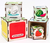 Сибирский сувенир Сортер-пирамидка "Цвета 1"