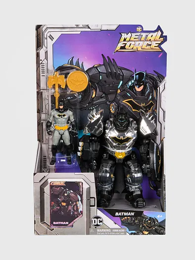 Бэтмен. Игровой набор Бэтмен с костюмом Metal Force. Batman