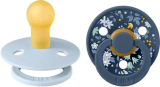 Набор пустышек латекс.BIBS Liberty Colour, 2 шт. - Chamomile Lawn - Baby Blue, 0+ месяцев
