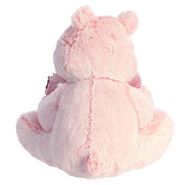 AURORA Игрушка мягкая "Медведь Большое сердце", 30 см / цвет розовый