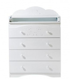 Комод детский Baby Sleep Мишки Д 046 БИ 115 / белый