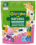 Gipopo Каша молочная мультизлаковая с кусочками абрикоса и черники, с 12 месяцев, 200 г