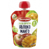 Semper Пюре "Яблоко - Манго", с 6 месяцев (90г)