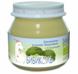 БИБИКОЛЬ Овощное органическое -пюре с козьим творожком (с 6 месяцев) 80г