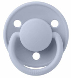 Bibs Пустышка силиконовая De Lux, 0+ / цвет Dusty Blue (голубой)