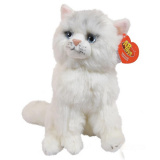 Abtoys Домашние любимцы. Мягкая игрушка "Кошечка белая" 24см