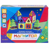 Магнитой Конструктор магнитный "Дом с ёлочками" (42 детали)