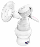 Chicco Молокоотсос ручной с бутылочкой Natural Feeling без соски