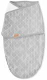 Summer Infant Конверт на липучке Swaddleme Luxe Whisper Quiet, размер S/M / цвет серый узор