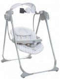 Chicco Качели Polly Swing Up Leaf / цвет серый