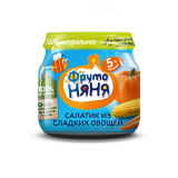 Фрутоняня Пюре «Салатик из сладких овощей» 80гр