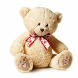 Maxi Toys Мягкая игрушка "Мишка Лука с Бантом", 30 см
