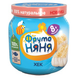 ФрутоНяня пюре Хек, 80 г, с 8 месяцев