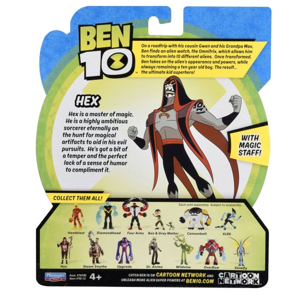 игрушка Ben 10 фигурка 12.5 см, хекс