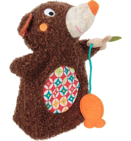 Ebulobo  Игрушка на руку Мишка на рыбалке
