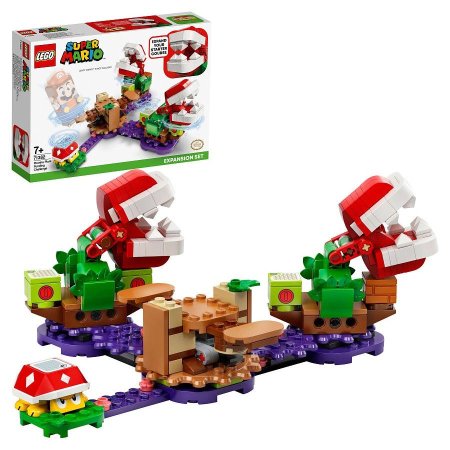 Lego Super Mario Конструктор Загадочное испытание растения-пираньи / разноцветный