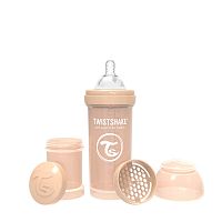 Twistshake Антиколиковая бутылочка для кормления Pastel 260 мл. / цвет Бежевый					