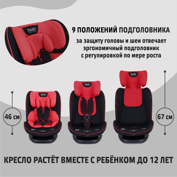 Nuovita Автокресло Maczione N123i-2 Isofix / цвет Rosso/Красный