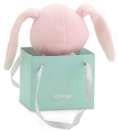 Orange Мягкая игрушка "Зайчонок-сюрприз", 15 см