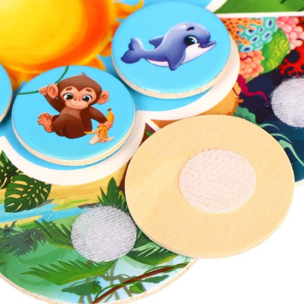 Лесная мастерская Игра на липучках "Мама, малыш, жилище"