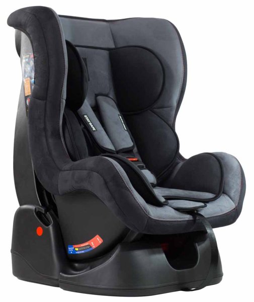 Farfello Автокресло детское GE-B велюр, цвет / темно-серый+черный (dark grey+black)