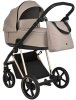 Roan Коляска 2 в 1 Sol Luxury / цвет Sesame (бежевый, рама золото, черная ручка)