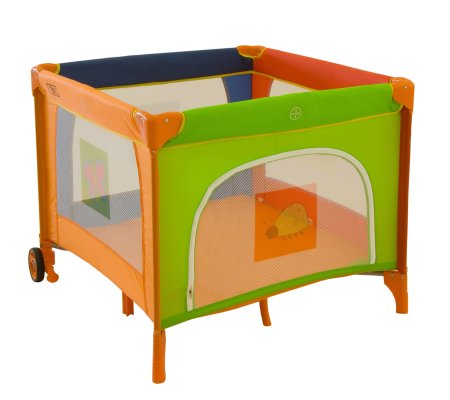 детские Детский манеж квадратный Urban Baby: CUBE: Animals / 1 уровень / оранжевый