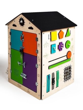 BusyPlay Бизидом Большой Домик 40х55х40см