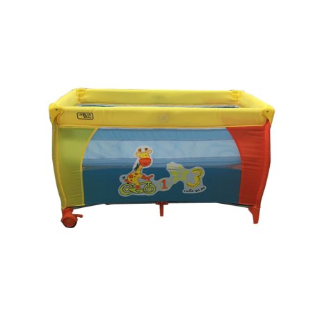 Детский прямоугольный манеж Urban Baby Multi: Zoo / 2 уровня / желтый
