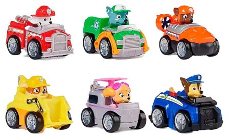игрушка Paw Patrol Машинка с героем в ассортименте, 6 см