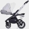 MowBaby Коляска 3 в 1 Zoom PU / цвет Silver Beige (бежево-серый, рама серебро)