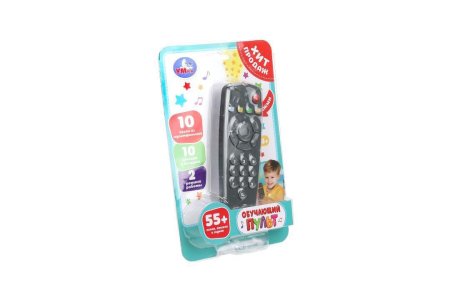Умка Пульт обучающий.пластик графит, 55+ песен, стихов и звуков на блист. в кор.120шт
