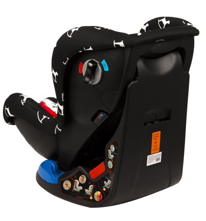 Leader Kids Детское автокресло Corvet / цвет черный, белый (лошадки)