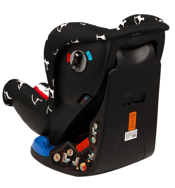 Leader Kids Детское автокресло Corvet / цвет черный, белый (лошадки)