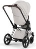 Коляска 2в1 CYBEX Priam Style Chrome Brown + спальный блок (City Grey)