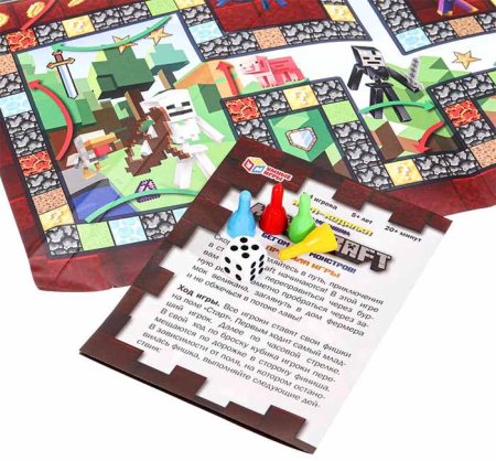 Умные игры Настольная игра «По мотивам Майнкрафт»