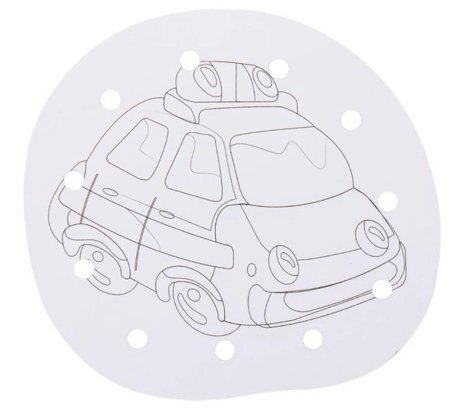 Ракета Шнуровка-раскраска "Машина полиция"