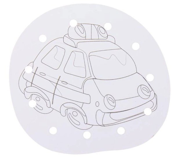 Ракета Шнуровка-раскраска "Машина полиция"