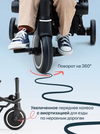 (м)Трехколес.склад.велос.SmarTrike Traveler (Midnight Blue)