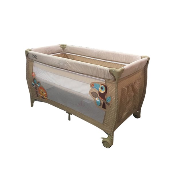 Детский прямоугольный манеж Urban Baby Multi: Africa / 2 уровня / бежевый